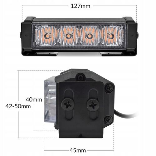 DIODOWE KOGUTY LED STROBOSKOPY LAMPY OSTRZEGAWCZE HOALTE 12V 24V STROBO KPL na Arena.pl