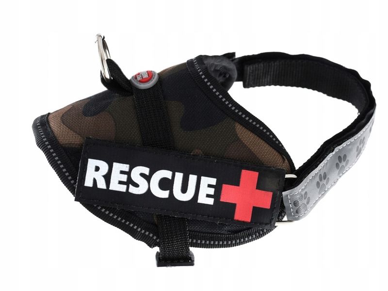 Szelki dla psa odblaskowe elementy moro XS RESCUE zdjęcie 1