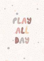 Plakat 50x70cm Wzory dla Dzieci, Dziewczynki i Chłopca - Play