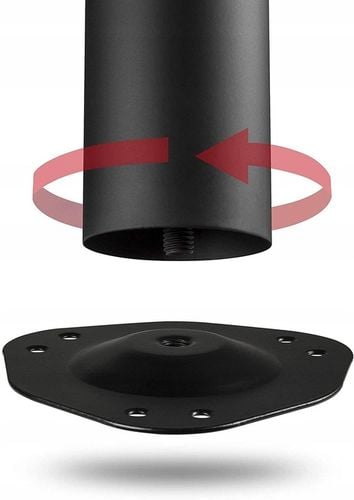 NOGi DO STOŁU BIURKA REGULACJA CZARNA 710MM 4 SZT na Arena.pl