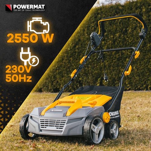 AERATOR WERTYKULATOR ELEKTRYCZNY Z KOSZEM 3w1 2550W AERACJA WERTYKULACJA na Arena.pl