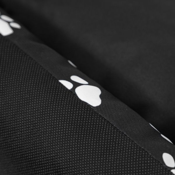 Legowisko dla psa "Puffy", kolor czarny w łapki, rozmiar M zdjęcie 7