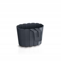 Doniczka na balustradę Boardee Hook DDEZ200 | Antracyt, Kształt Okrągły, Wymiary 19.4x13 cm, Kolor Antracyt, Prosperplast