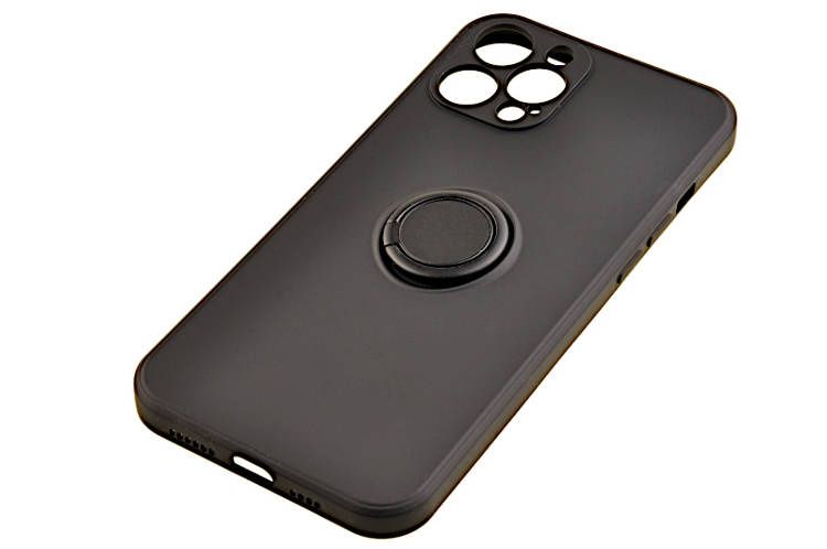Etui Pastel Ring do Apple iPhone 12 Pro Max czarny zdjęcie 3