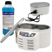 MYJKA ULTRADŹWIĘKOWA STERYLIZATOR 600 ML DO STALI BIŻUTERII PŁYN DO MYCIA