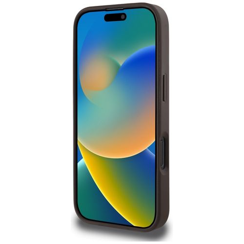 Etui Guess 4G Circle Classic Logo        MagSafe do iPhone 16 Pro brązowy na Arena.pl