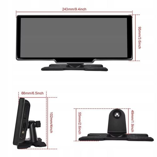 Stacja Ekran Monitor Nawigacja Rejestrator 4K Kamera Android Auto CarPlay na Arena.pl