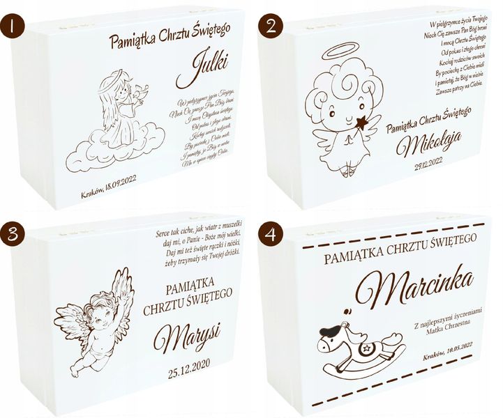 Pudełko Wspomnień Prezent Chrzest Roczek Urodziny zdjęcie 3
