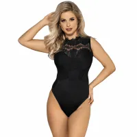 subblime body kryjący czarny s/m - elegancki model z frędzlami
