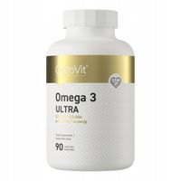 OstroVit Omega 3 Ultra 90kap Kwasy DHA EPA ALA Olej Rybi 1000 mg Witamina E