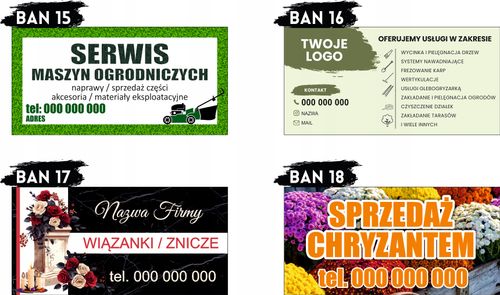 BANER OCZKOWANY reklamowy 100x50 cm różne wzory SKLEP SPOŻYWCZO PRZEMYSŁOWY na Arena.pl