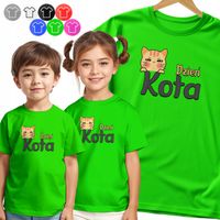 KOSZULKA DZIECIĘCA - KOT NA DZIEŃ KOTA DNI SZKOLNE PRZECZKOILNE - 122 S