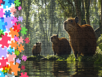 Puzzle tradycyjne Zwierzęta - Nutria