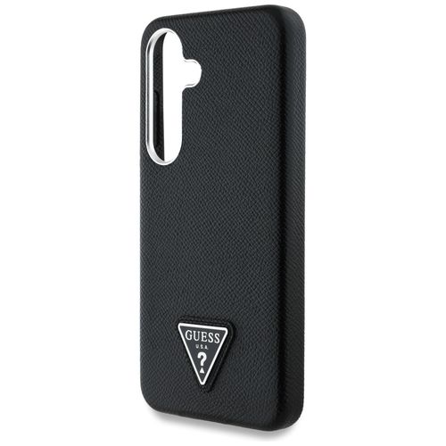 Etui Guess Grained Triangle Logo MagSafe do Samsung Galaxy S25 czarny na Arena.pl