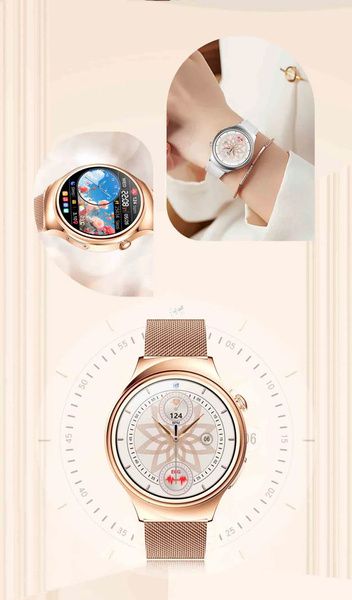 SMARTWATCH ZEGAREK WATCH DAMSKI MENU PL ROZMOWY AMOLED POWIADOMIENIA SPORT ET390 zdjęcie 4