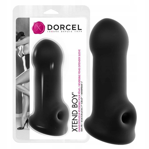 Przedłużka, nasadka na penisa, czarna + perfumy. zdjęcie 2