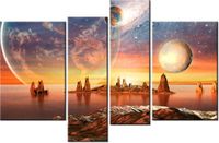 130CM 85 OBRAZ 4 ELEM RZUT OKIEM ŚCIENNY