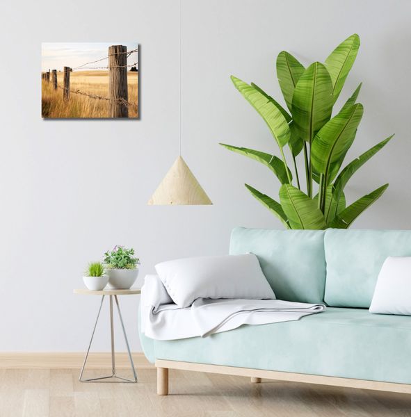 Obraz 40x30cm Płot na Polu zdjęcie 2