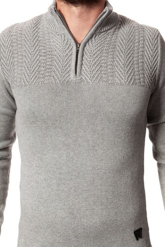 WRANGLER HALF ZIP GREY MARL W8625RJVB S na Arena.pl