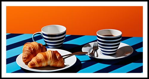 Plakat 91,3x44,5cm Croissanty na Arena.pl