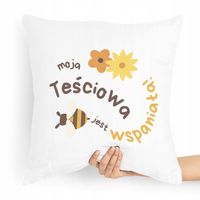 Poduszka Dla Teściowej Moja Teściowa Wspaniała Z Nadrukiem Ze Zdjęciem