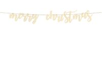 Drewniany baner Merry Christmas, 87x17cm
