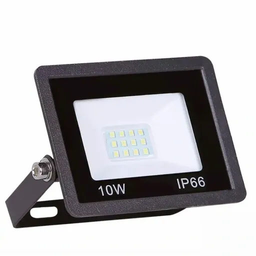 HALOGEN LED Z UCHWYTEM LAMPA NAŚWIETLACZ REFLEKTOR BUDOWLANY 10W IP66 SLIM zdjęcie 5