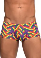 male power impressions mini szorty xl z paskiem z logo pride