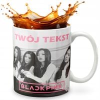 KUBEK 330ml GRAFIKA PREZENT ŚWIĘTA WZÓR - KPOP BLACKPINK BTS GOT7 + IMIĘ