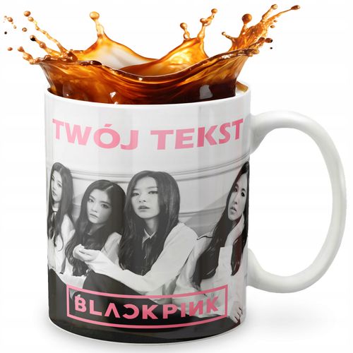 KUBEK 330ml GRAFIKA PREZENT ŚWIĘTA WZÓR - KPOP BLACKPINK BTS GOT7 + IMIĘ na Arena.pl