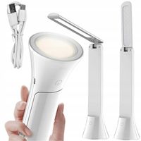 2 x Lampka nocna LED na biurko 2w1 Latarka Bezprzewodowa dotykowa lampa 3 t