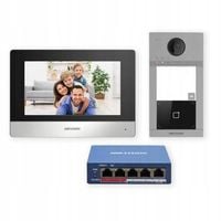 Wideodomofon Domofon Wideo Hikvision WiFi DS-KIS604-S PoE 7'' LCD Dotykowy