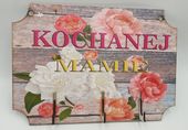 wieszak ścienny 28x19,5cm KOCHANEJ MAMIE
