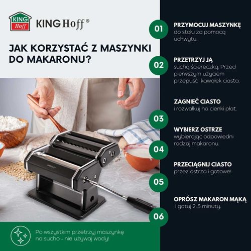 maszynka do makaronu ciasta kinghoff kh-1927 na Arena.pl