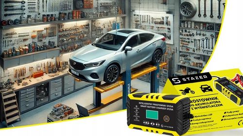 PROSTOWNIK DO AKUMULATORÓW SAMOCHODOWY AUTOMATYCZNY Z FUNKCJĄ NAPRAWY 12V na Arena.pl