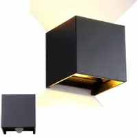 12W ZEWNĘTRZNA KINKIET LED OGRODOWY +CZUJNIK RUCHU