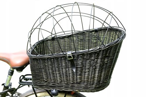 DUŻY Koszyk kosz WIKLINOWY NA ROWER bagażnik 3 kol na Arena.pl