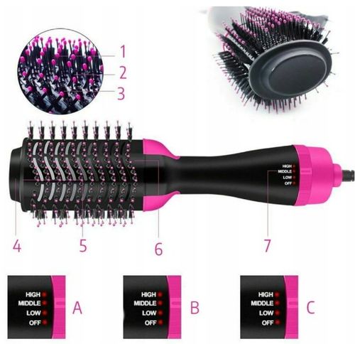 Duża Szczotka Suszarka Lokówka Prostownica Do Stylizacji Włosów 4w1 na Arena.pl