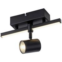 Kierunkowa lampa sufitowa Barik czarny reflektorek do holu