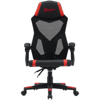 canyon fotel gamingowy flow mch01 mesh czarno - czerwony