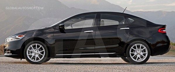 DODGE DART -Listwy CHROM na drzwi boczne dekoracyjne chromowane zdjęcie 1