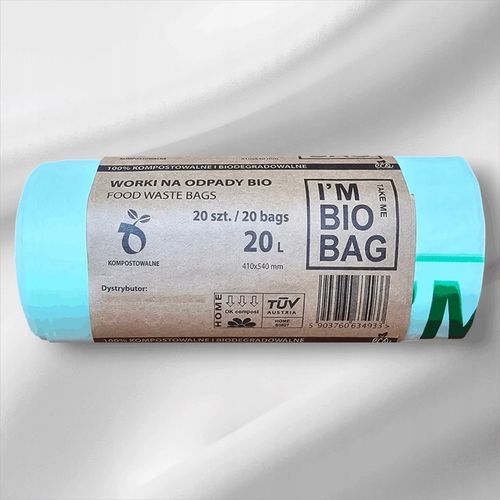 WORKI NA ODPADY BIO KOMPOSTOWALNE BIODEGRADOWALNE 20L 100szt na Arena.pl