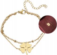 Bransoletka Damska Złota Pozłacana 18K Stal Chirurgiczna 316L