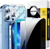 Szkło Hartowane Prywatyzujące 9H do iPhone 13 Pro 6.1 Zestaw 2 Sztuki 3D