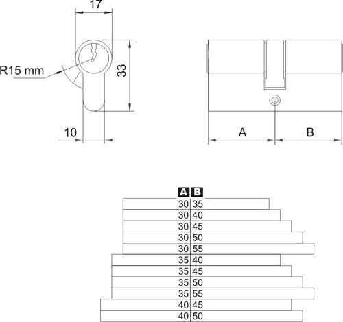 wkładka asymetryczna nikiel 40/45 - mp wk 41/46n na Arena.pl