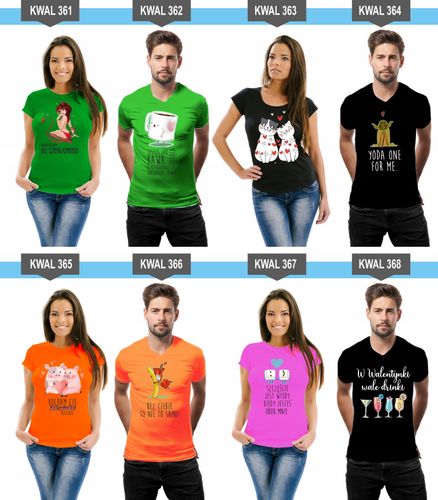 Koszulki z nadrukiem dla Par Prezent Mąż Żona na Arena.pl