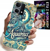 ETUI DO OPPO RENO7 4G - ZNAK ZODIAKU, WODNIK, ASTRONOMIA PLECKI