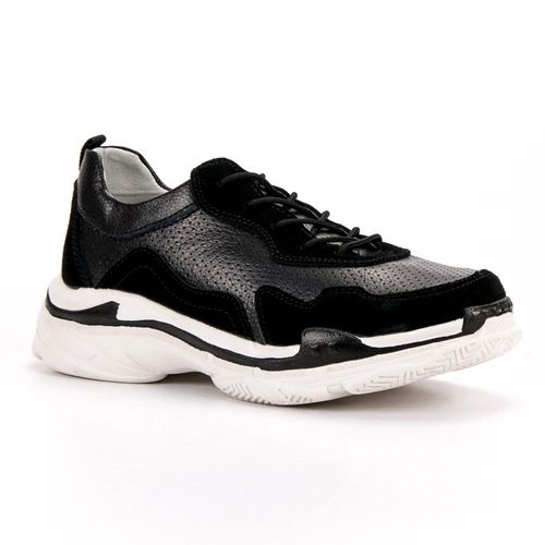 Czarne Skórzane Sneakersy r.40 na Arena.pl