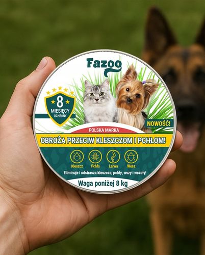 OBROŻA NA KLESZCZE i Pchły dla Psa Kota Antykleszczowa 8 Miesięcy na Arena.pl