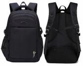 Plecak szkolny wielokomorowy czarny